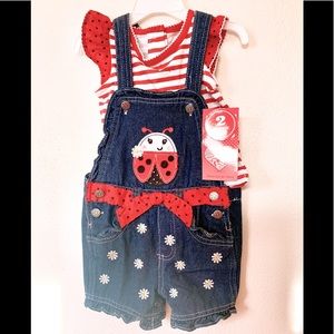 Ladybug Overall shorts
